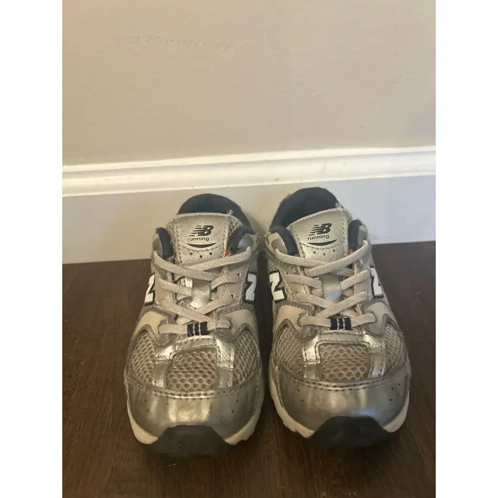 New Balance 530 Toddler Shoes Sz 10 Silver Grey Athleisure Back To School Play